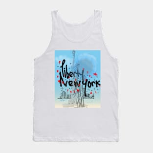 Liberty free star country Tank Top